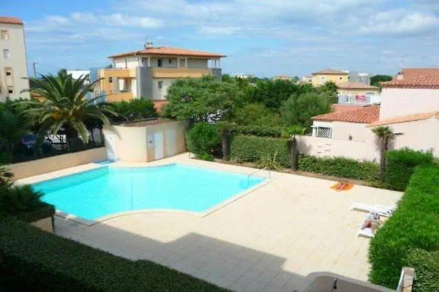 公寓 Les Terrasses De Savanna Joli 2 Pieces Piscine Rochelongue Cap D'agde *